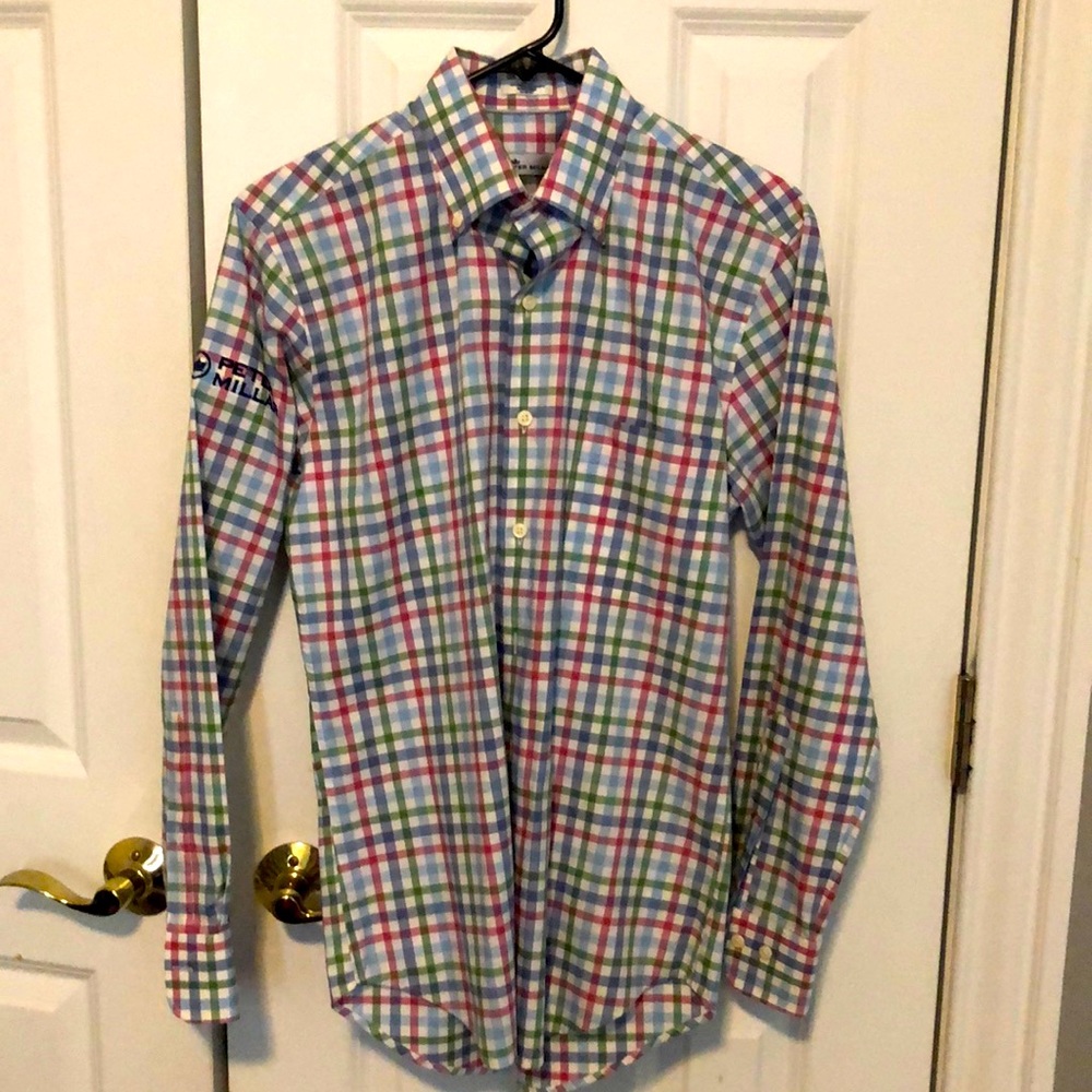Peter Millar mens button down casual dress shirt